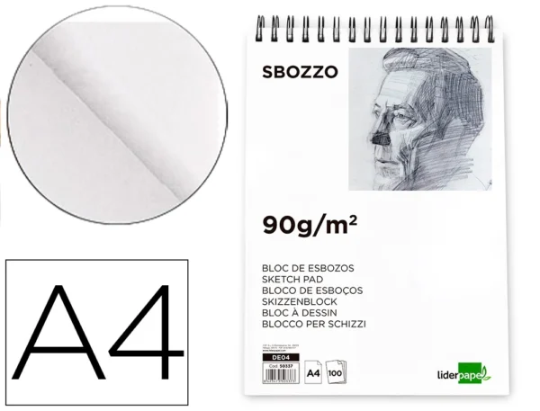 BLOCK ESBOZOS A4 LIDERPAPEL