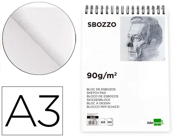 BLOCK ESBOZOS A3 LIDERPAPEL