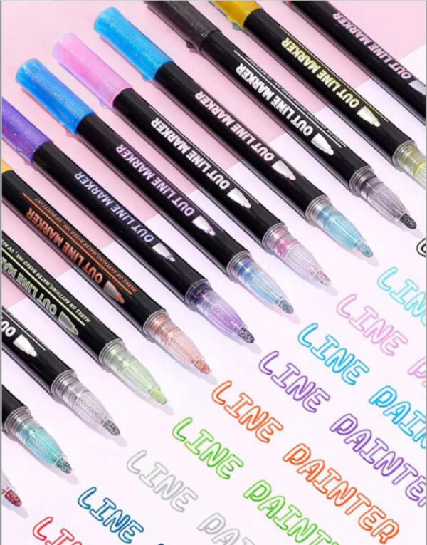 AB ROTULADORES OUTLINER BICOLOR 8 COLORES - Imagen 2