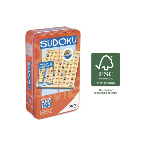 SUDOKU METAL BOX /MADERA FSC)