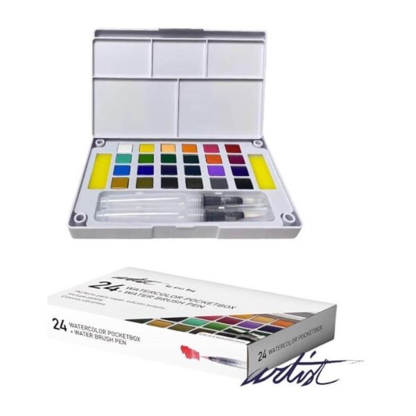 ACUARELA POCKETBOX ARTIST CAJA 24 COLORES