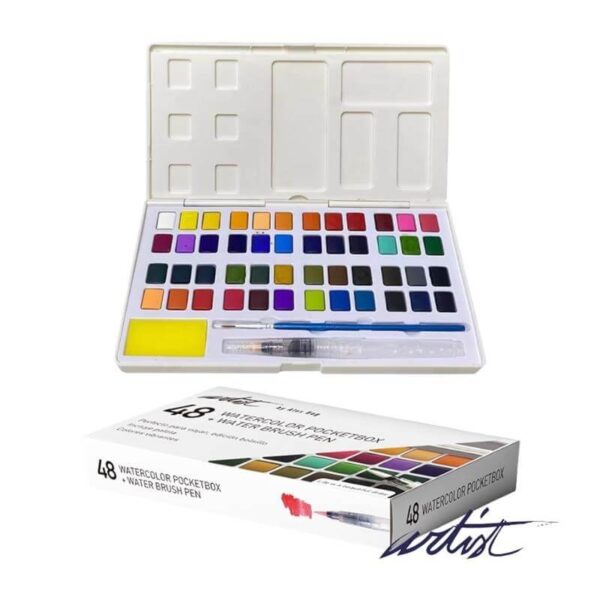 ACUARELA POCKETBOX ARTIST CAJA 48 COLORES