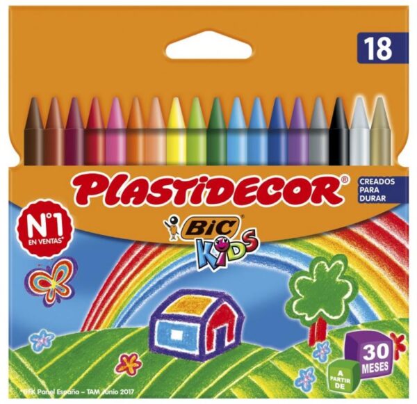 CERAS PLASTIDECOR 18 COLORES