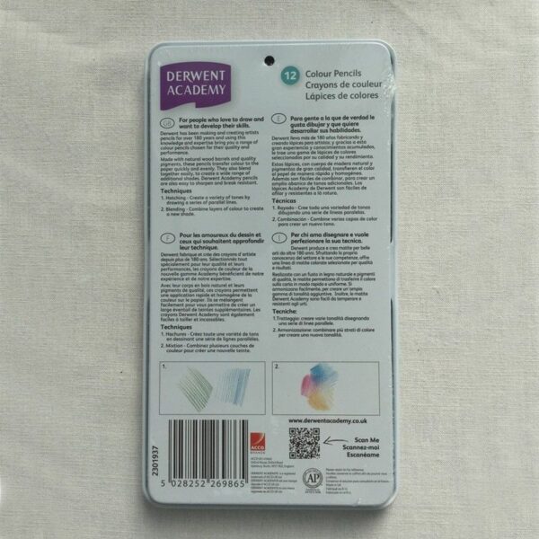 ESTUCHE 12 LAPICES DE COLORES DERWENT ACADEMY - Imagen 2