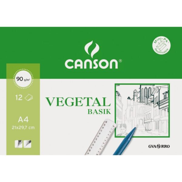 LÁMINAS VEGETAL CANSON A4 MINIPACK