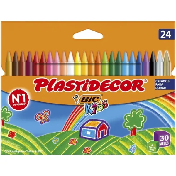 CERAS PLASTIDECOR 24 COLORES