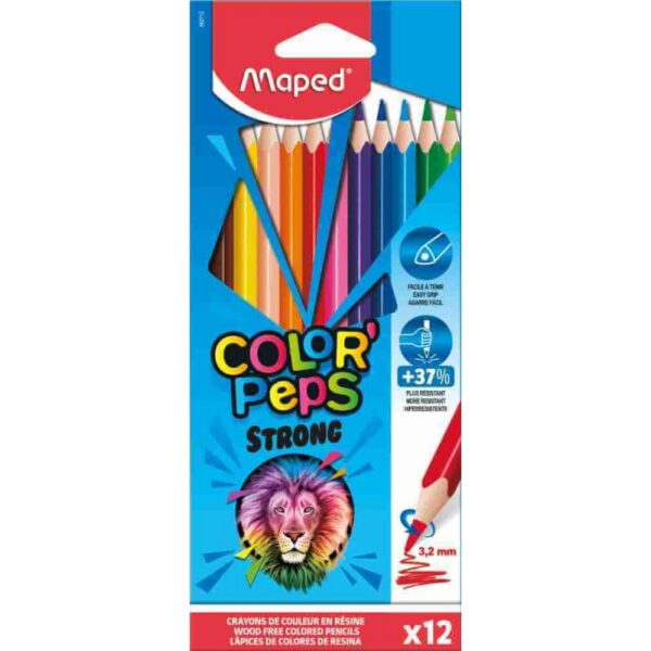 LAPIZ MAPED COLOR PEPS STRONG 12 COLORES