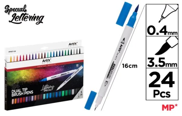 ARTIX ROT, DUAL BRUSH SPECIAL LETTERING 24 COLORES