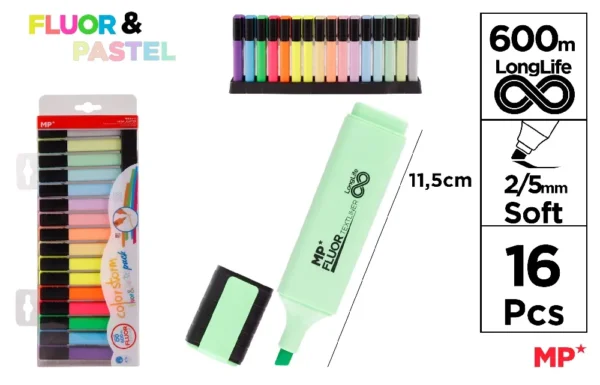 MP FLUOR COLOR STORM PACK 16 UND.