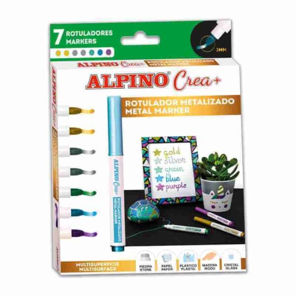 ALPINO ROTULADOR METALIX 7 COLORES