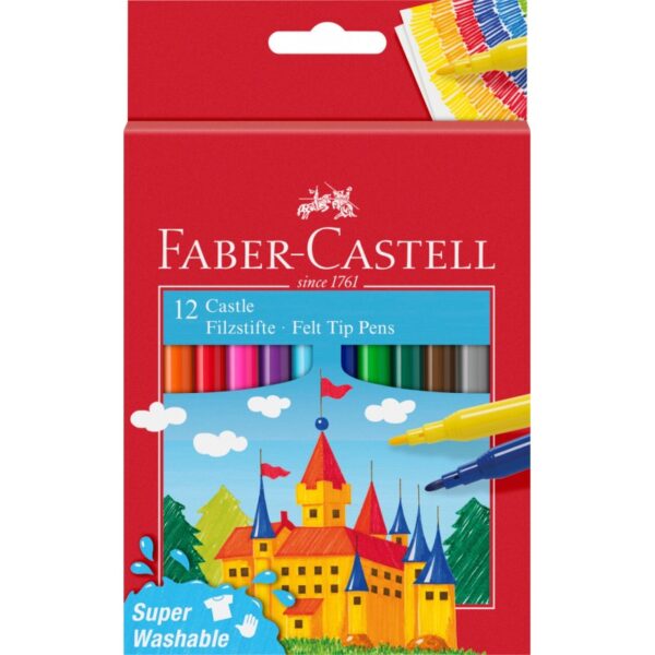 FABER CASTELL ROTULADOR ESCOLAR 12 COLORES