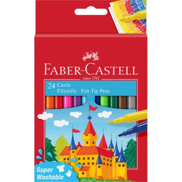 FABER CASTELL ROTULADOR ESCOLAR 24 COLORES