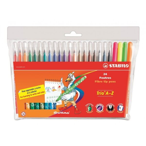 STABILO ROTULADOR TRIO AZ 24 COLORES