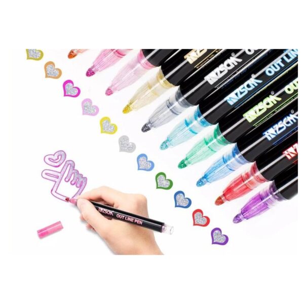 AB ROTULADORES OUTLINER BICOLOR 12 COLORES - Imagen 3
