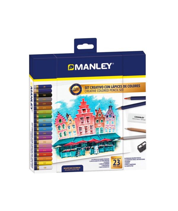 Set creativo lápices colores Manley