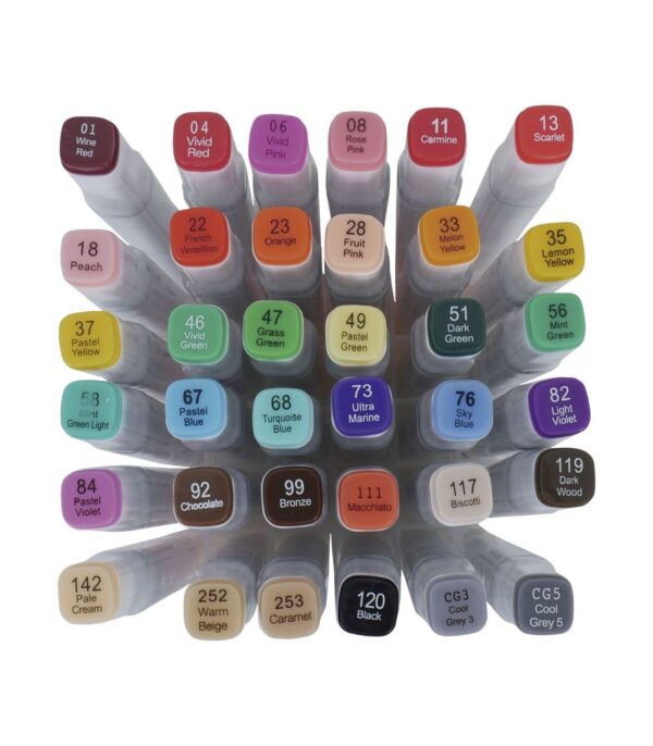 ARTIS DECOR TWIN BRUSH 36 COLORES - Imagen 2
