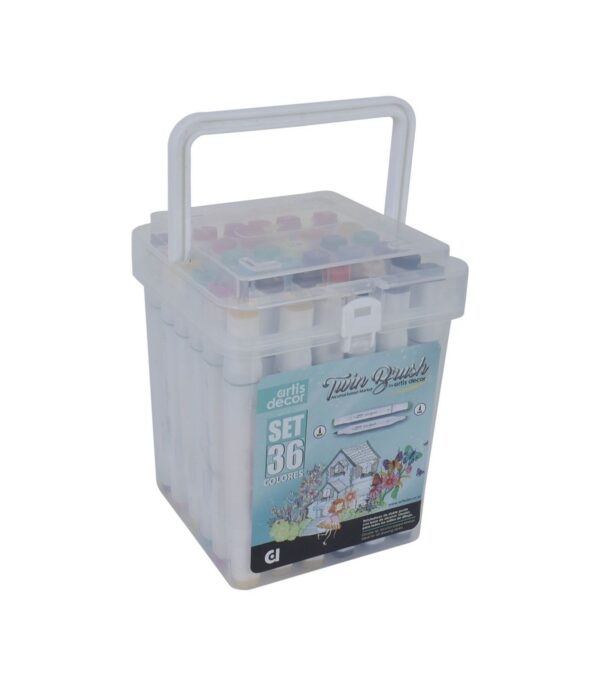 ARTIS DECOR TWIN BRUSH 36 COLORES