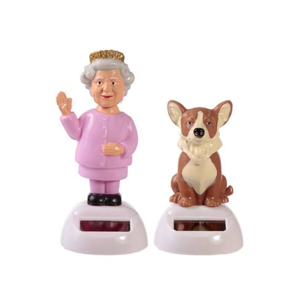 QUEEN AND CORGI FUGURAS SOLARES