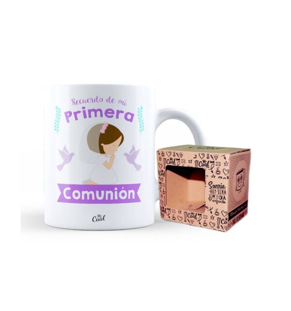 TAZA – RECUERDO DE MI PRIMERA COMUNIÓN – NIÑA