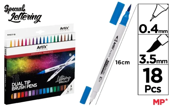 ARTIX ROT, DUAL BRUSH SPECIAL LETTERING 18 COLORES