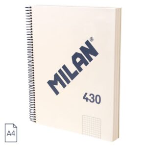 Cuaderno A4  Cuadros, serie1918, 120h Blanco