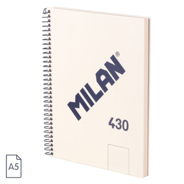 Cuaderno A5 ,liso, Serie1918, Blanco