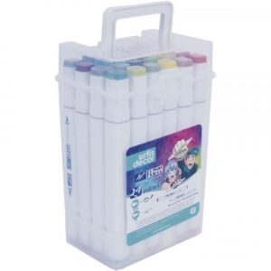 SET 24 ROTULADORES ART FLOW (Bisel 6mml/Fino 1mm)