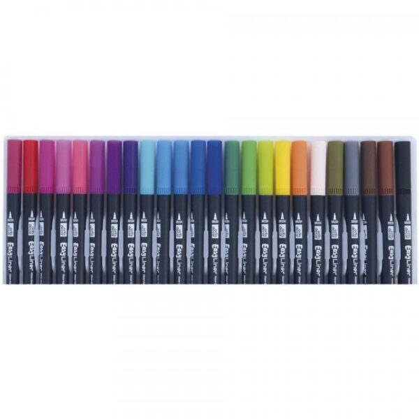 SET 24 ROTULADORES EASY LINER (Pincel/Fino 0.4mm) - Imagen 2