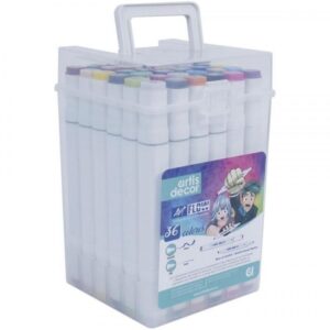 SET 36 ROTULADORES ART FLOW (Bisel 6mml/Fino 1mm)