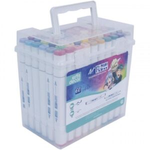 SET 60 ROTULADORES ART FLOW (Bisel 6mml/Fino 1mm)