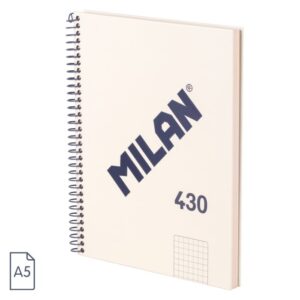 Cuaderno A5 ,cuadros, Serie1918, blanco