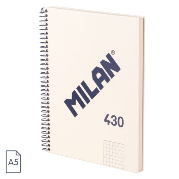 Cuaderno A5 ,cuadros, Serie1918, blanco