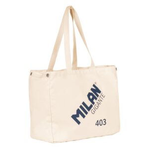Bolso tote bag grande MILAN GIGANTE 403 since 1918, beige