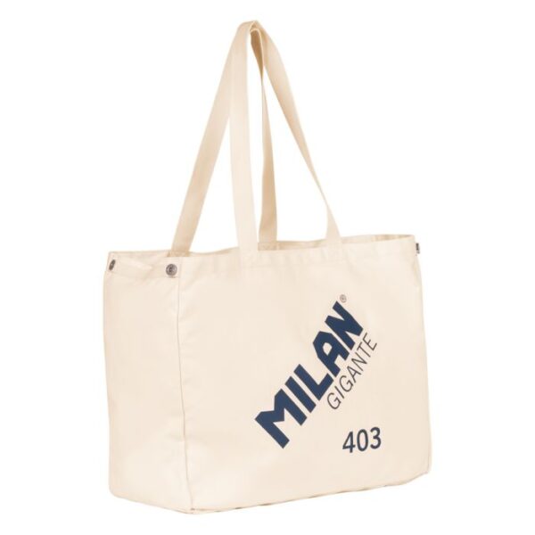 Bolso tote bag grande MILAN GIGANTE 403 since 1918, beige