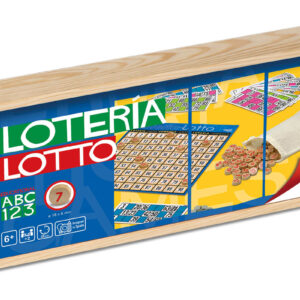 LOTERÍA 48 CARTONES CAJA MADERA