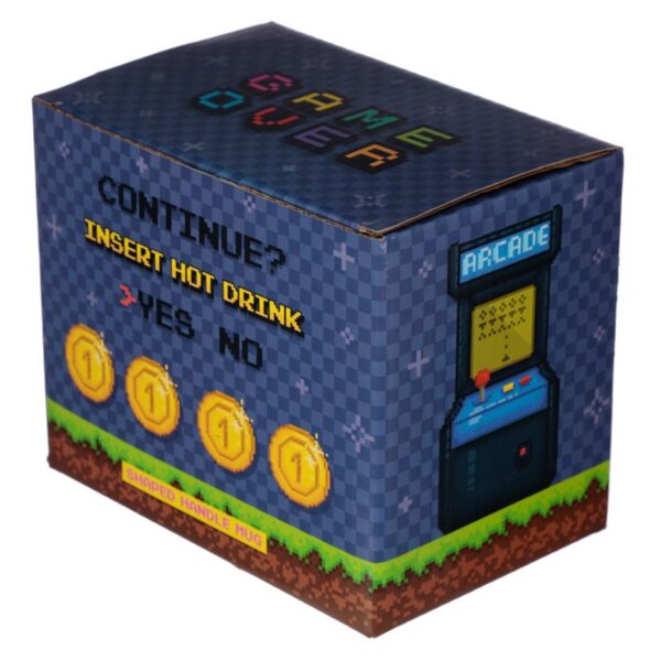TAZA CERAMICA GAME OVER JOYSTICK Y PIXEL - Imagen 2