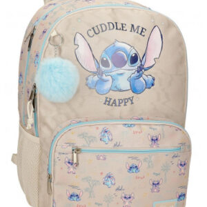 MOCHILA ADAP. 44CM.2C. STITCH CUDDLE ME HAPPY