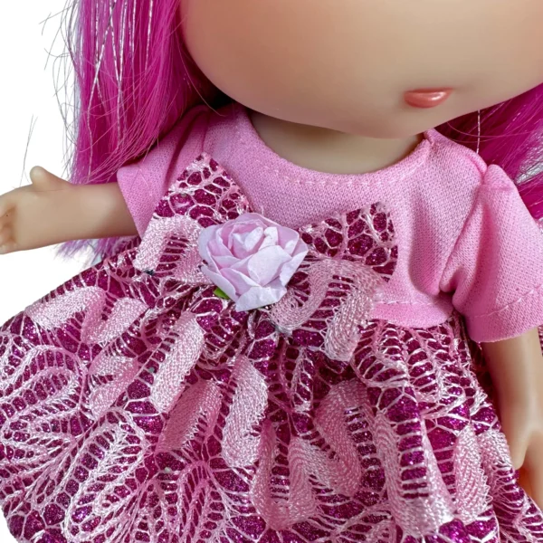 MUÑECA LITTLE MIA PELO FUCSIA S 23 CM -  Nines d'Onil - Imagen 4