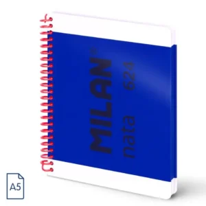 CUADERNO A5 MILAN NATA 624 LISO 80H 95GR AZUL