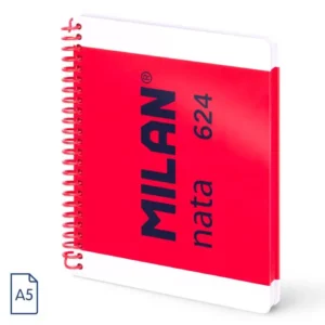 CUADERNO A5 MILAN NATA 624 LISO 80H 95GR ROSA