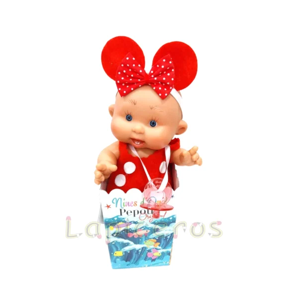 PEPOTIN ORIGINAL NIÑA OREJITAS ROJAS 21CM NINES D´ONIL - Imagen 3