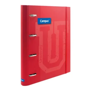 CARPETA CAMPUS SOFT 4 ANILLAS C/RECAMBIO ROJO