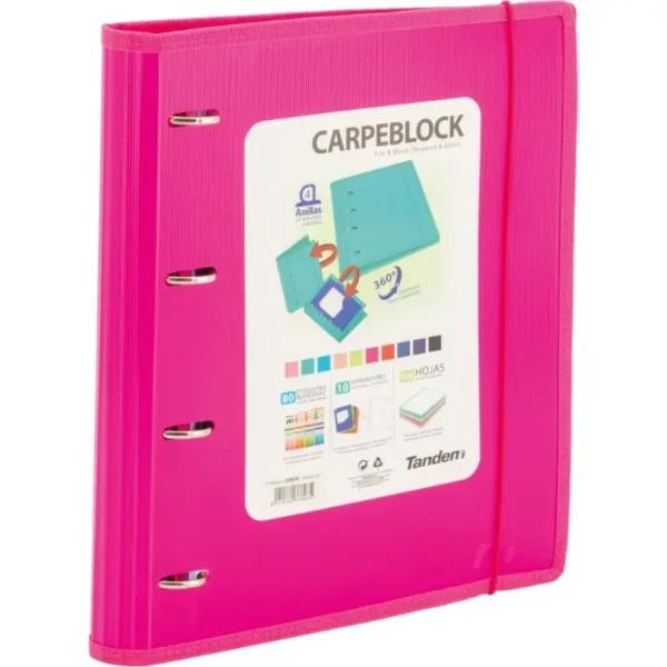 CARPEBLOCK PP CON RIBETE FUCSIA