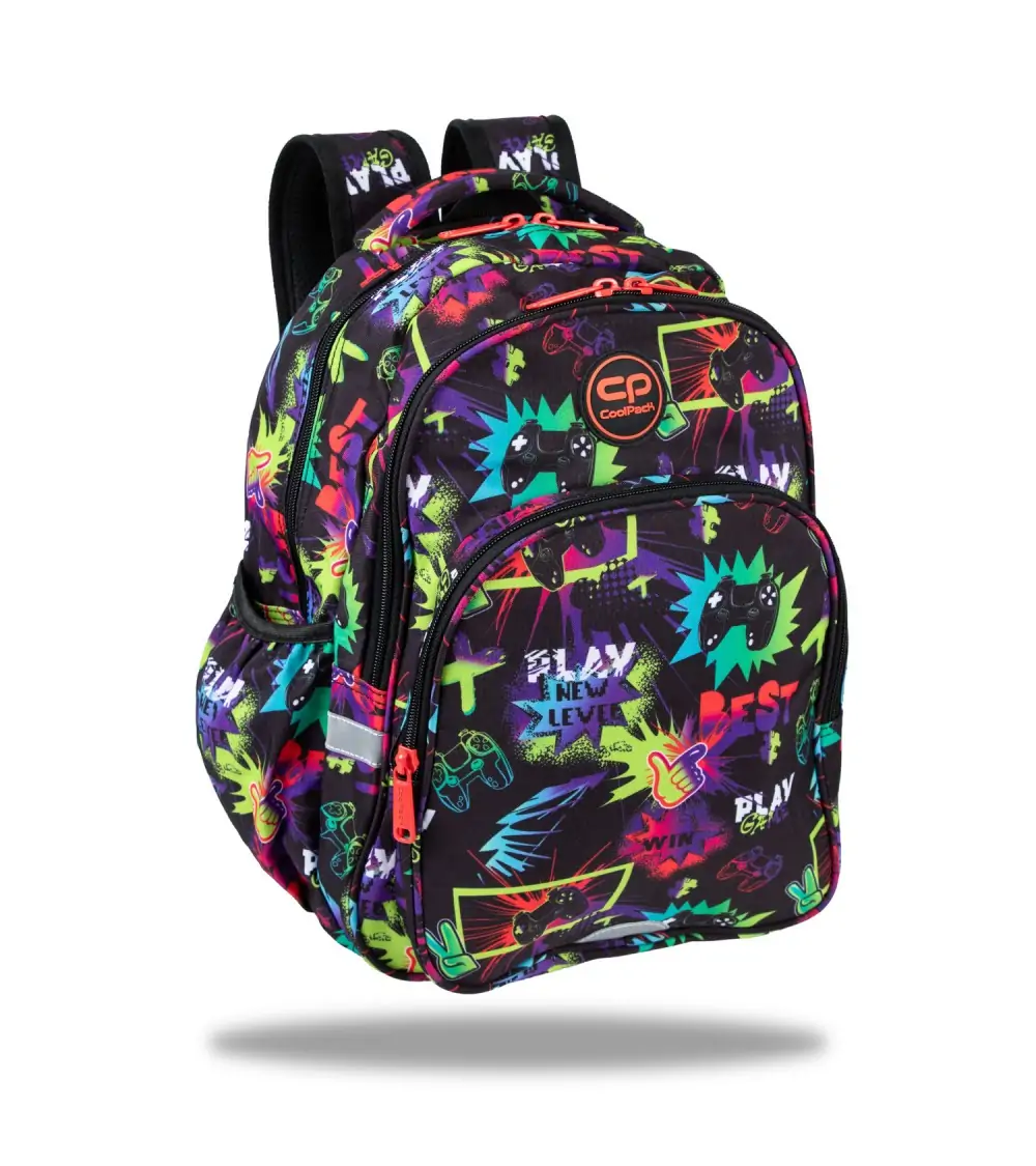 Mochila escolar Bibak Neon game