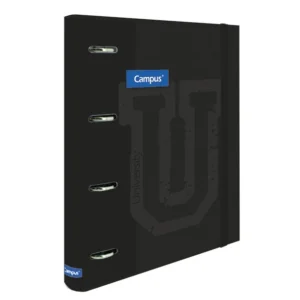 CARPETA CAMPUS SOFT 4 ANILLAS C/RECAMBIO NEGRO
