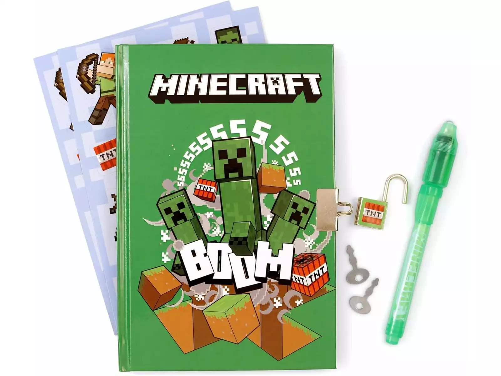 DIARIO CON BOLIGRAFO MAGICO MINECRAFT - Imagen 2