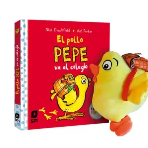 Pack El pollo Pepe va al colegio con muñeco