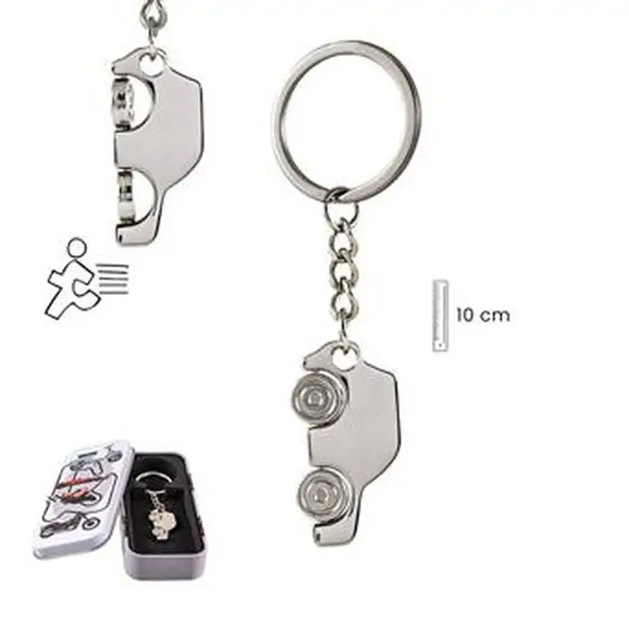 LLAVERO COCHE CON RUEDAS GIRATORIAS