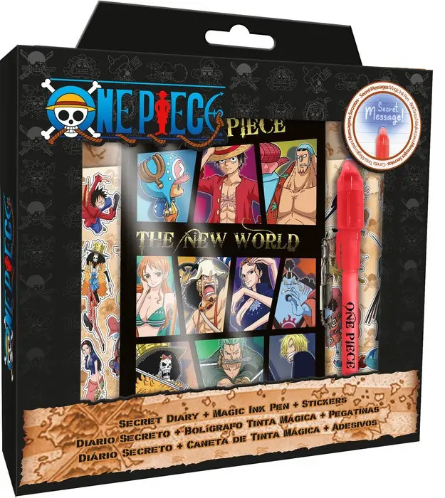 DIARIO CON BOLIGRAFO MAGICO ONE PIECE