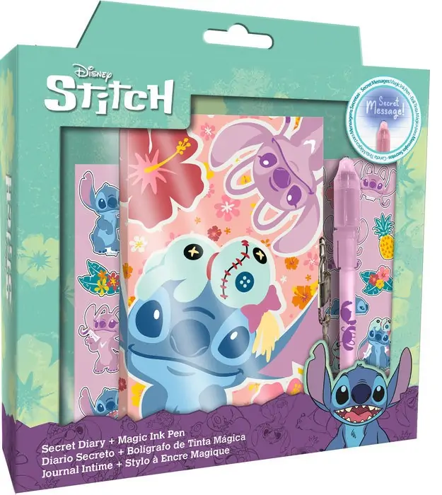 DIARIO CON BOLIGRAFO MAGICO STITCH
